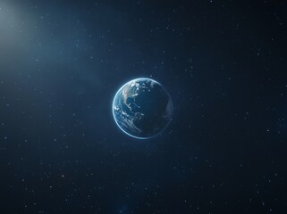 Obraz premium Earth in the vast expanse of space