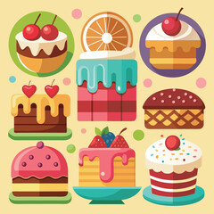 Adobe IllustratoCakes Icons Set Artwork