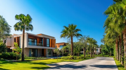 Fototapeta premium The Luxury Modern Villa