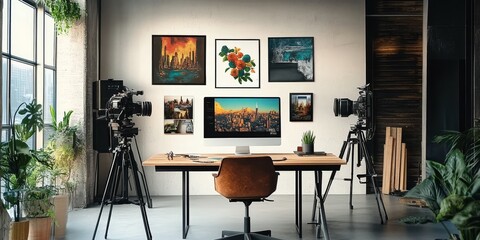 The advertising agency is vibrant and full of energy, showcasing creativity and collaboration through boards filled with testimonials from satisfied clients and various industry professionals