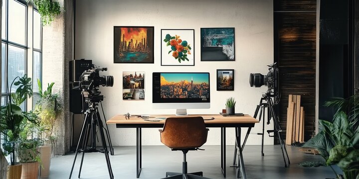 The advertising agency is vibrant and full of energy, showcasing creativity and collaboration through boards filled with testimonials from satisfied clients and various industry professionals - Powered by Adobe