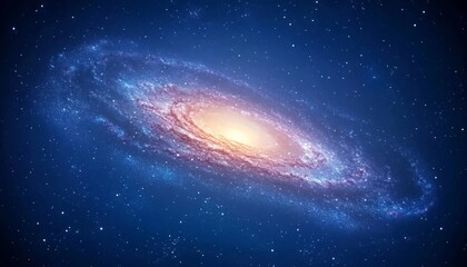 Obraz premium Stunning Spiral Galaxy in Deep Space