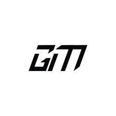 GM monogram logo design letter text name symbol monochrome logotype alphabet character simple logo