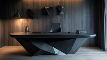 Modern Geometric Executive Office Design