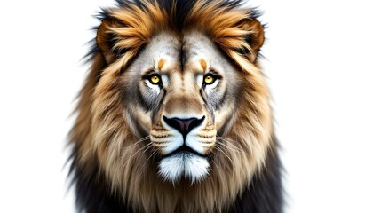 lion isolated on white