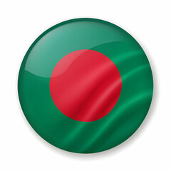 Bangladesh flag on white background