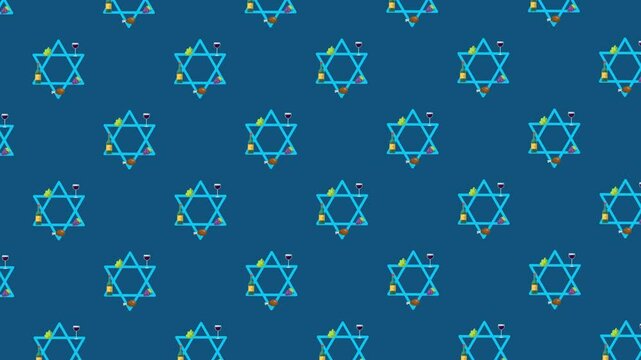 Happy Passover Animated Loop Background