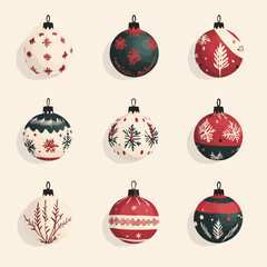 Christmas Ornament Baubles collection 