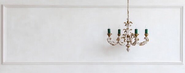 Intricate Detail of an Antique Chandelier: A Timeless Elegance Captured in Exquisite Craftsmanship