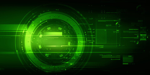 Obraz premium 2d illustration Abstract futuristic electronic circuit technology background