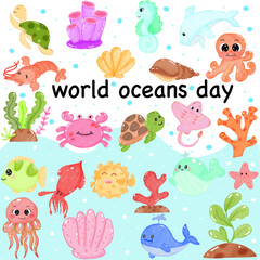 Obraz premium World Oceans Day