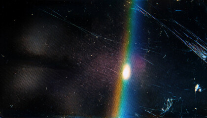 Grunge Overlay Texture with Dusty Scratches and Film Cracks