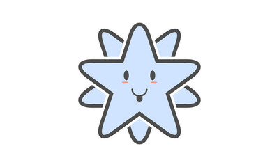 Obraz premium Funny star illustration design vector