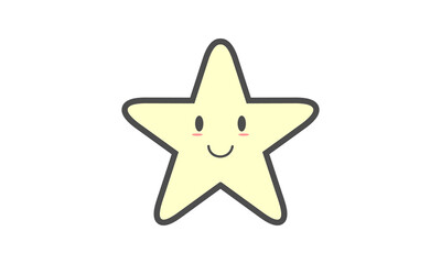 Obraz premium Smile star illustration design vector