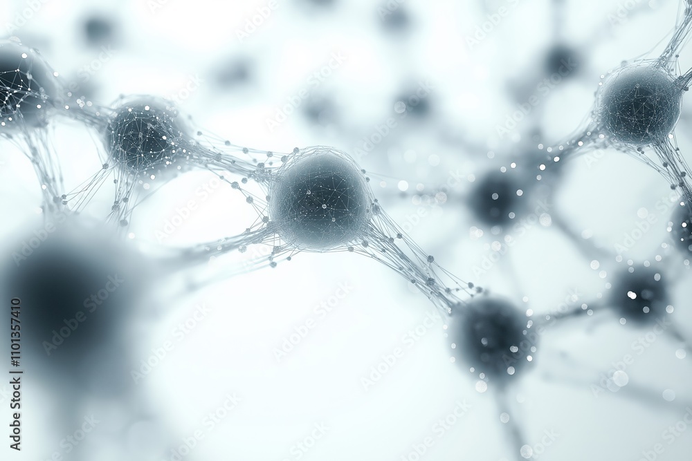Poster intricate network of ai-generated nodes illustrating advanced technology concepts