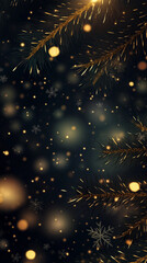 golden christmas tree with stars