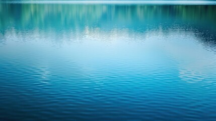 photograph of lake blue water smooth surface simple nature background