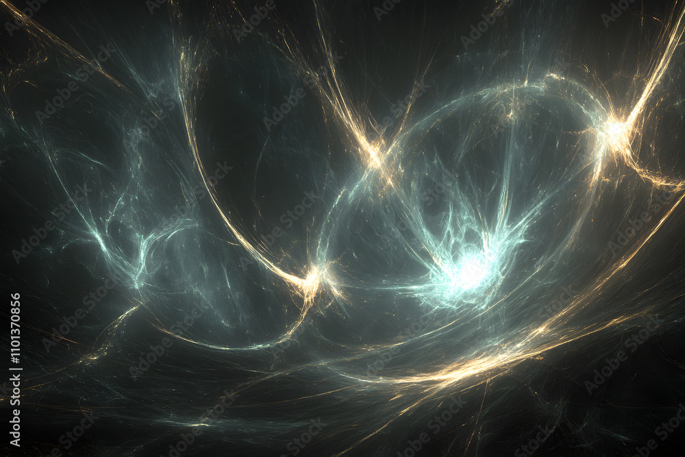 Poster dynamic energy patterns abstract universe digital art cosmic environment surreal viewpoint visual ex