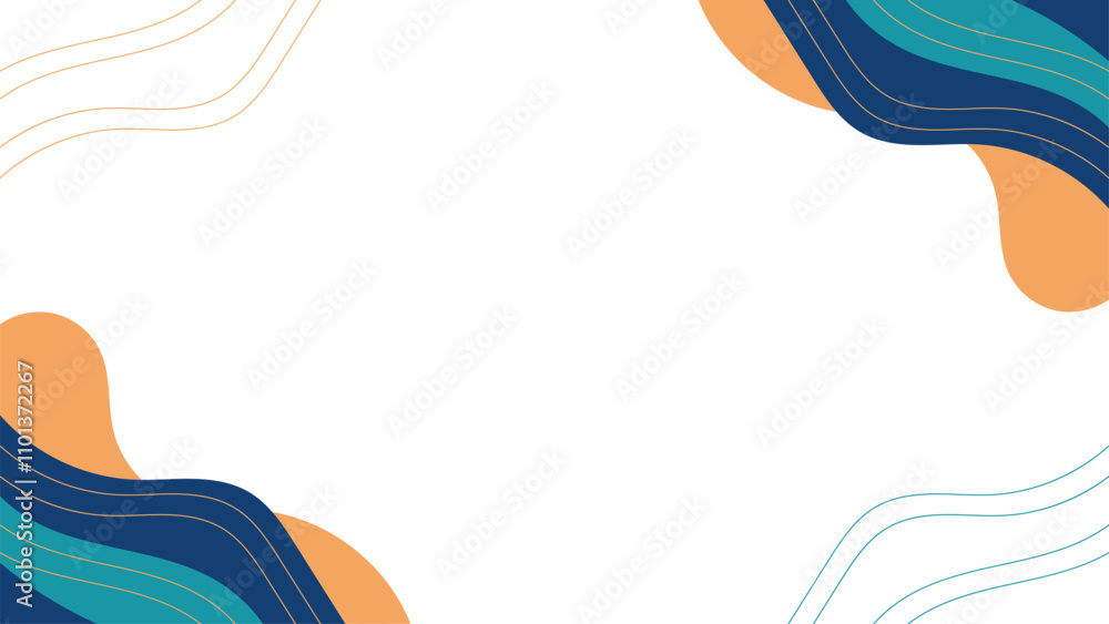 Poster abstract background with corner lines