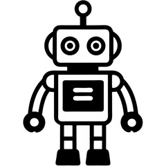 Robot line icon