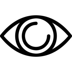 Fototapeta premium Simple vector icon eye