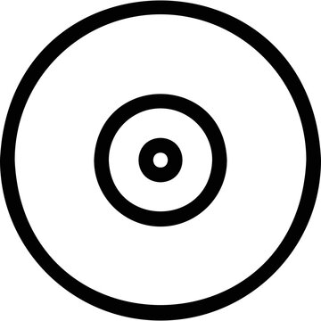 recommend clip art: Simple vector icon DVD disk