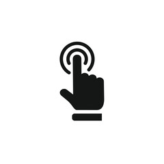 Hand cursor icon template vector illustration