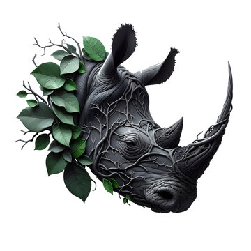 Rhino Tree Illustration