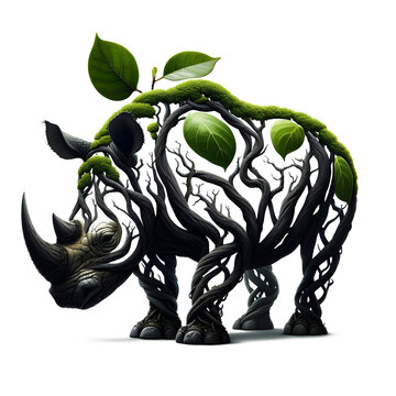 Rhino Tree Illustration