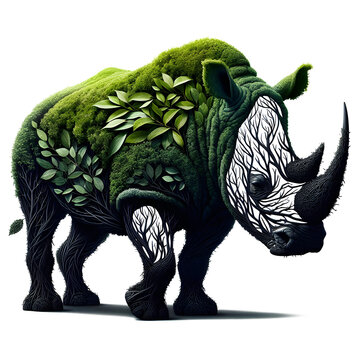 Rhino Tree Illustration