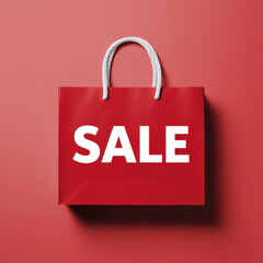 Red Shopping Bag with 