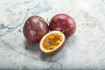 Fresh ripe sweet tropical Maracuya