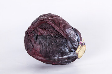 Natural organic violet cabbage head