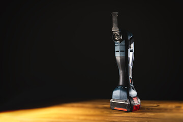 Modern and sleek rechargeable multi cutter power tool is beautifully showcased in ideal lighting...