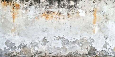 Fototapeta premium Rusted concrete wall with weathered surface and corrosion Generative AI