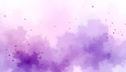 Watercolor splash background in vivid violet and lilac tones