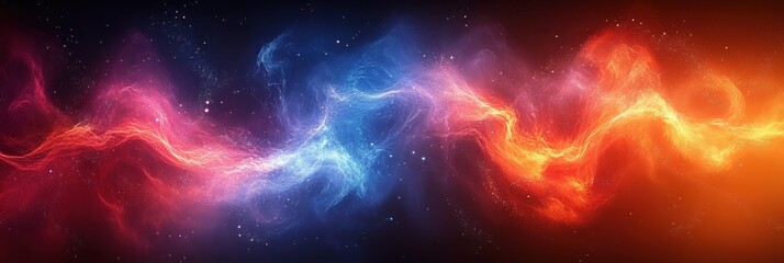 Fototapeta premium Futuristic Red Light Swirl Vector Illustration with Bright Background and Cosmic Elements for Creative and Abstract Designs