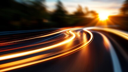 Sunset Highway: A Journey of Light and Speed