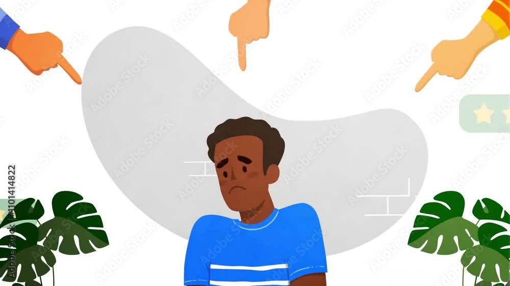 Poster hand pointing finger icon showing forefinger loop motion graphics video transparent background with 