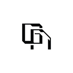 GN monogram logo design letter text name symbol monochrome logotype alphabet character simple logo
