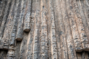The Symphony of Stones in Garni, Armenia, hexagonal rock formations