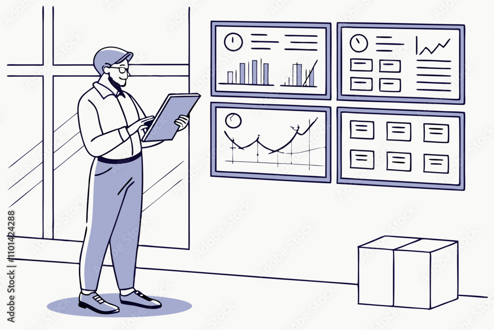 Aufkleber project management, strategic plan to manage resources for development, working process and schedule