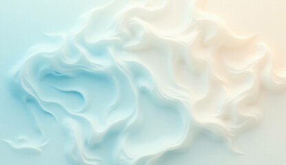 Obraz premium Abstract soft waves in pastel colors creating a calming and serene background