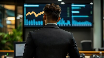 Fototapeta premium Analyzing Stock Market Data in the Finance Sector