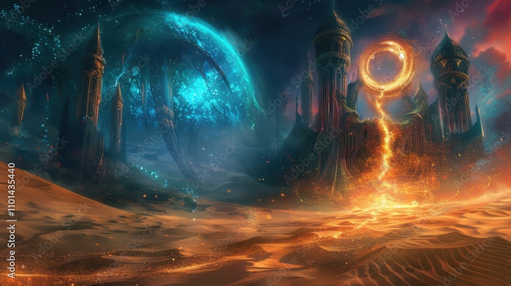 Poster the mystic sands of time pulsed with an otherworldly energy as if they held the key to unlocking the