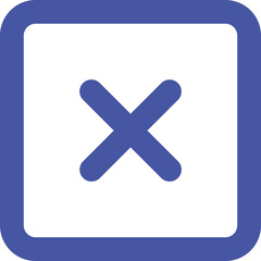 Obraz premium Close Square icon logo design