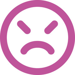 Emoji Angry icon logo design