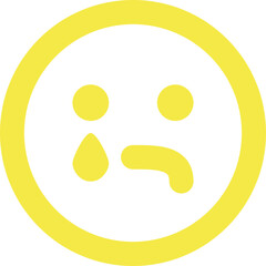 Fototapeta premium Emoji Cry icon logo design