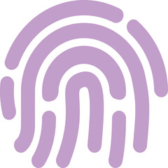 Fingerprint icon logo design