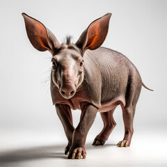 aardvark on white background